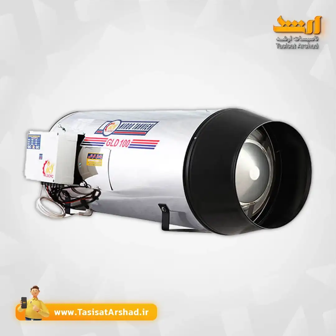 جت هیتر دوگانه سوز نیرو تهویه البرز +تاسیسات ارشد نماینده رسمی محصولات نیرو تهویه البرز در استان یزد