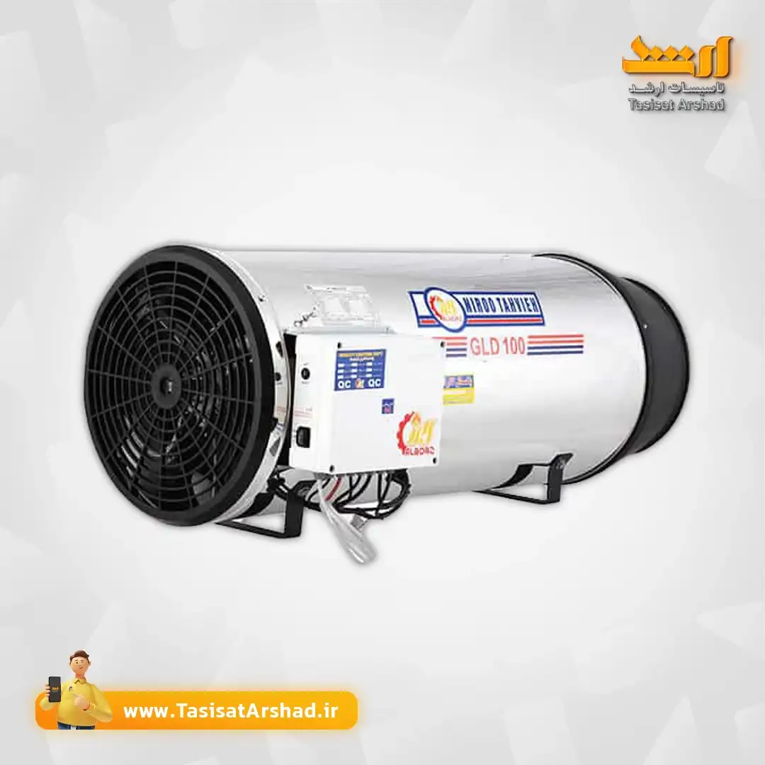 جت هیتر دوگانه سوز نیرو تهویه البرز +تاسیسات ارشد نماینده رسمی محصولات نیرو تهویه البرز در استان یزد