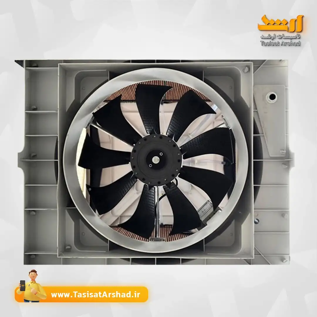 کولر پلیمری البرز در یزد-فن آکسیال کولر آبی پلیمری 15000 و 18000 و25000و 30000پایین زن نیرو تهویه البرز+تاسیسات ارشد