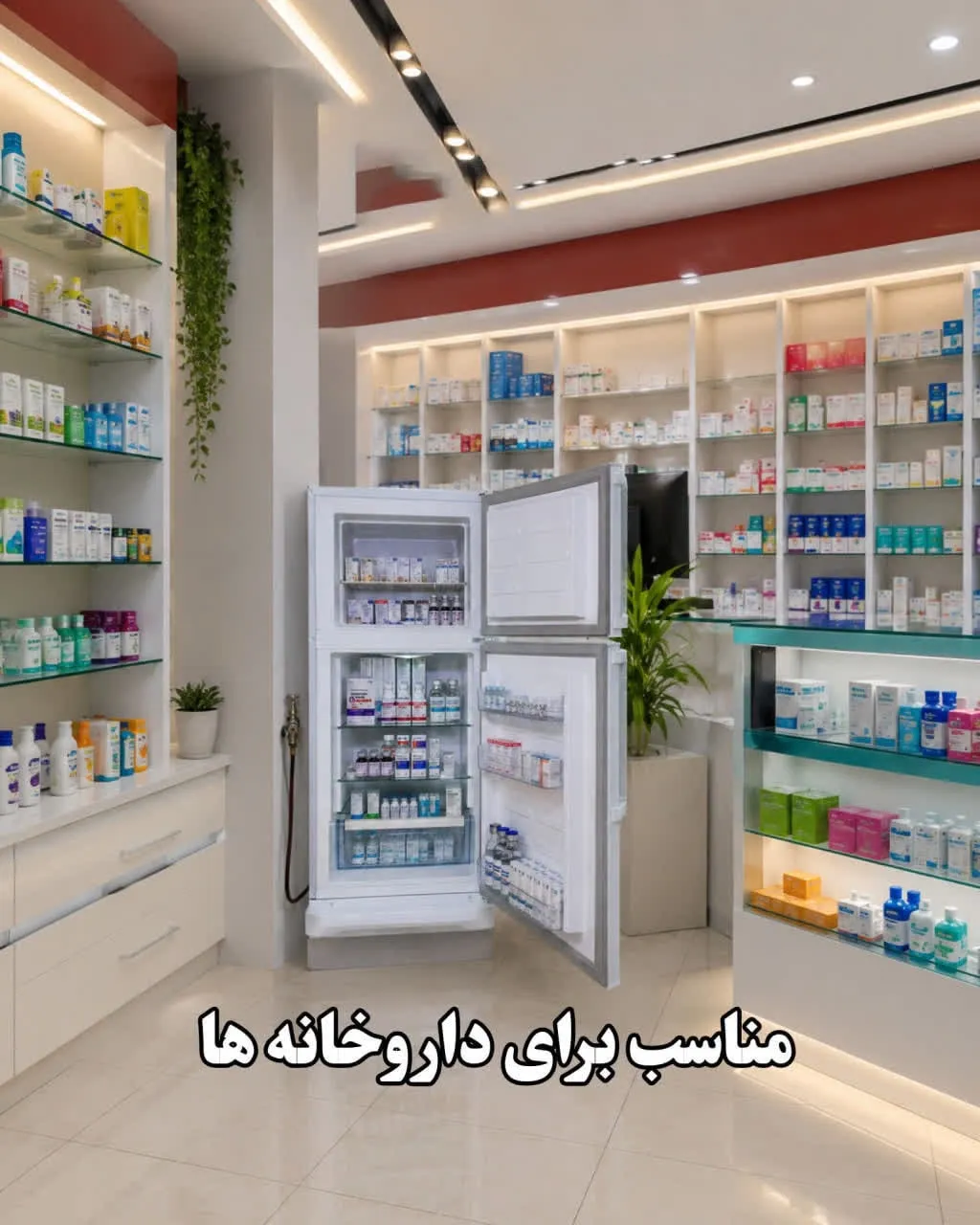 یخچال فریزر گازسوز آذر تهویه -مناسب برای داروخانه ها